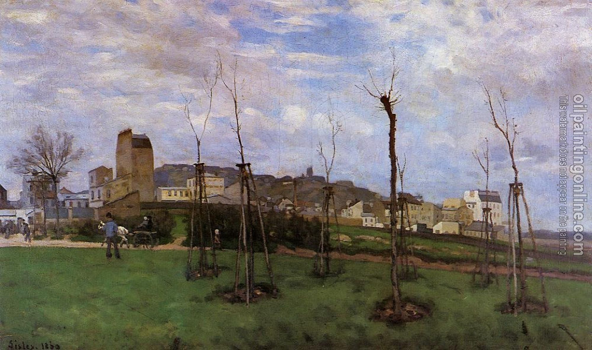 Sisley, Alfred - View of Montmartre from the Cite des Fleurs